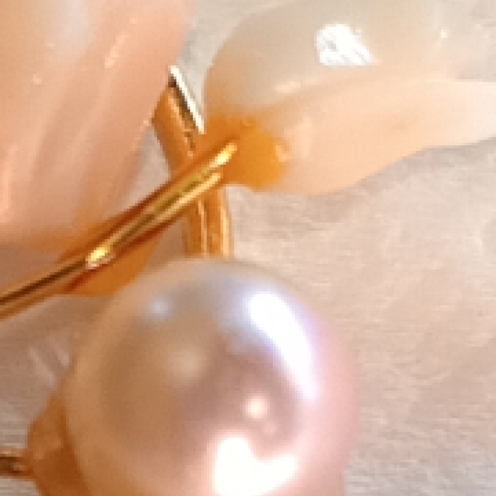 Estate Gold and Green Floral Brooch with Pearl - Picture 2 of 16